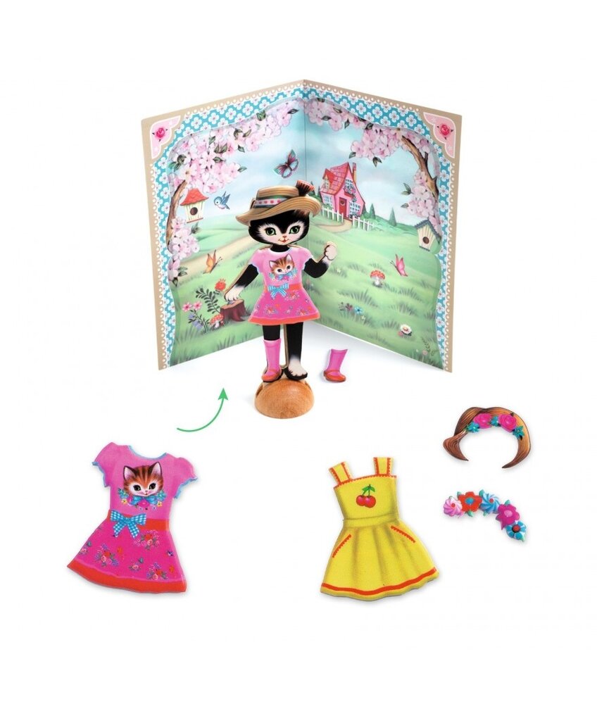 Djeco Little Wardrobe Aankleedpoppen