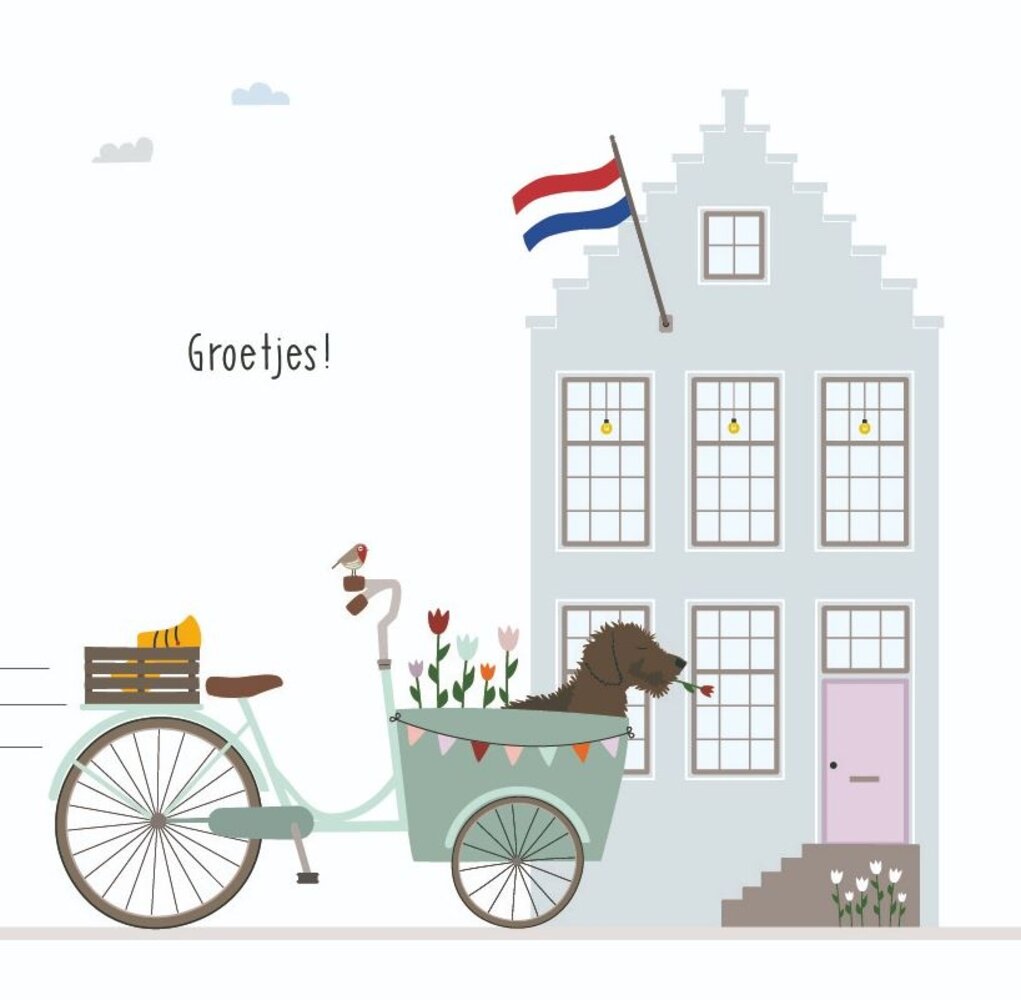 Mevrouw Emmer Wenskaart Groetjes! Mevrouw Emmer Wenskaart Groetjes!