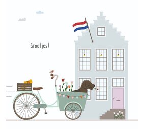 Mevrouw Emmer Wenskaart Groetjes! Mevrouw Emmer Wenskaart Groetjes!