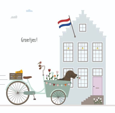 Mevrouw Emmer Wenskaart Groetjes! Mevrouw Emmer Wenskaart Groetjes!