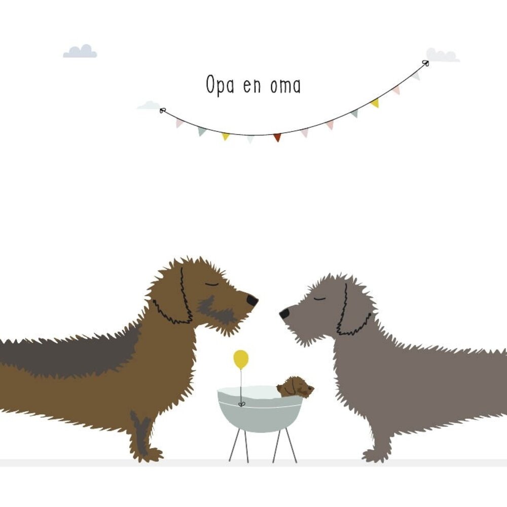 Mevrouw Emmer Wenskaart Opa en Oma Mevrouw Emmer Wenskaart Opa en Oma