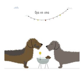 Mevrouw Emmer Wenskaart Opa en Oma Mevrouw Emmer Wenskaart Opa en Oma