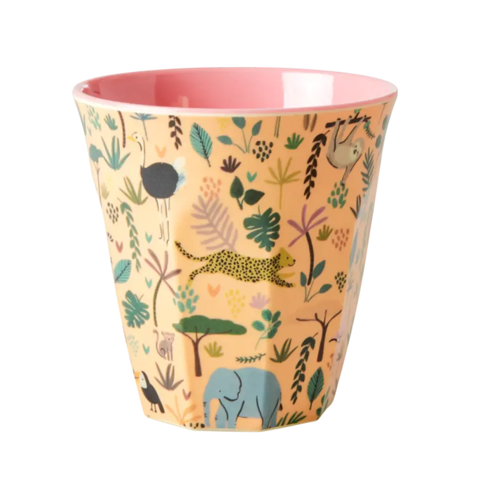 Rice Melamine Beker set van 6 Funky Prints Pink Rice Melamine Beker set van 6 Funky Prints Pink