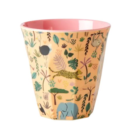 Rice Melamine Beker set van 6 Funky Prints Pink Rice Melamine Beker set van 6 Funky Prints Pink