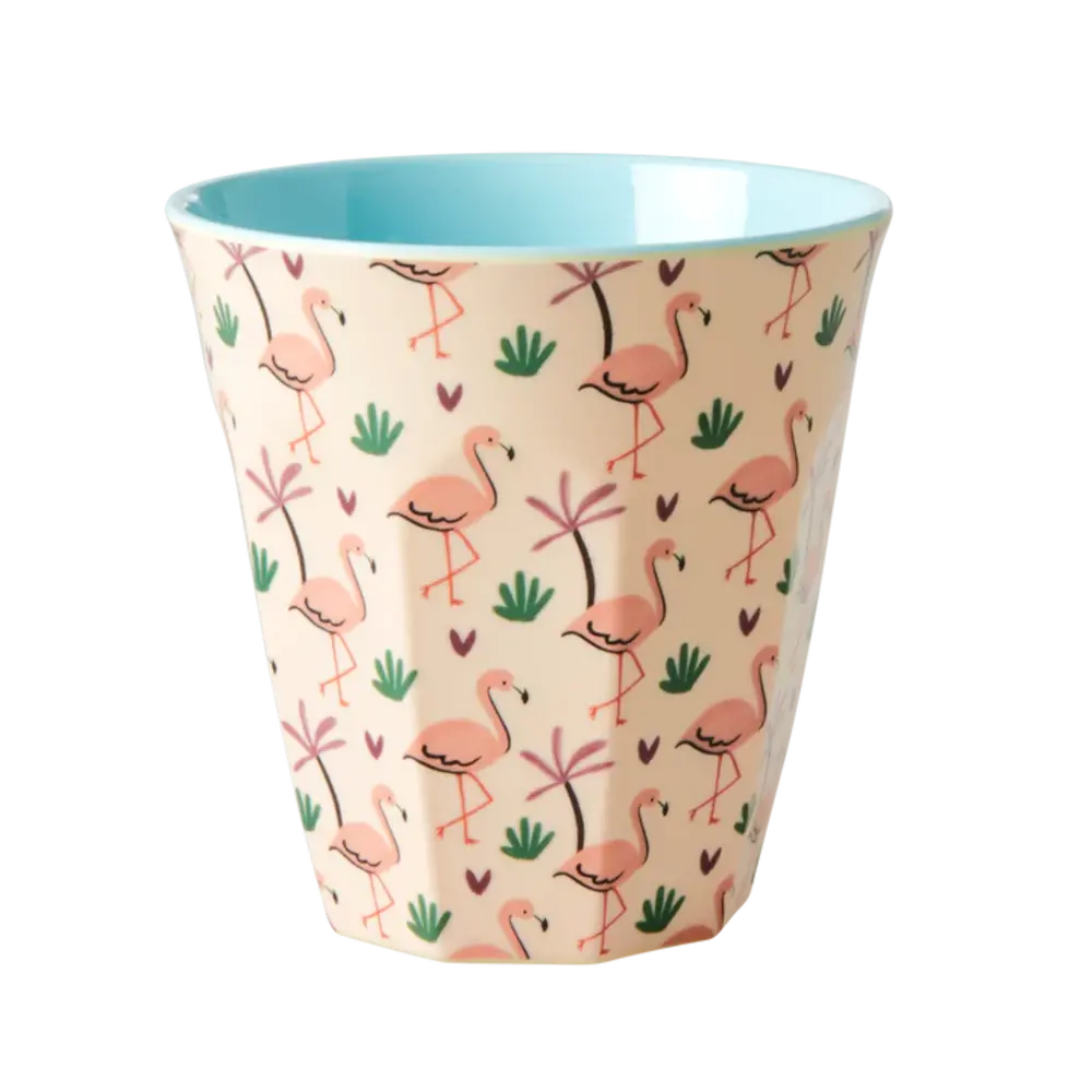 Rice Melamine Beker set van 6 Funky Prints Pink Rice Melamine Beker set van 6 Funky Prints Pink