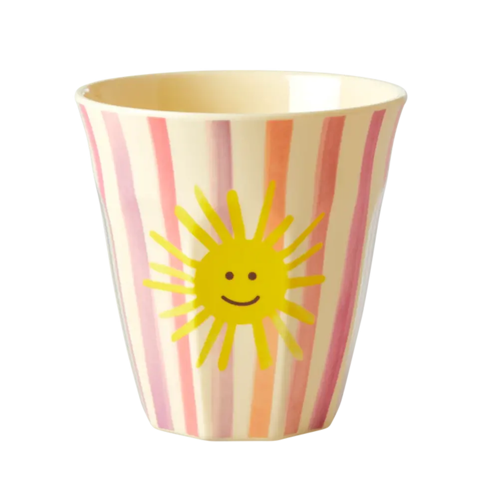 Rice Melamine Beker set van 6 Funky Prints Pink Rice Melamine Beker set van 6 Funky Prints Pink