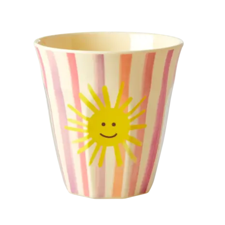 Rice Melamine Beker set van 6 Funky Prints Pink Rice Melamine Beker set van 6 Funky Prints Pink