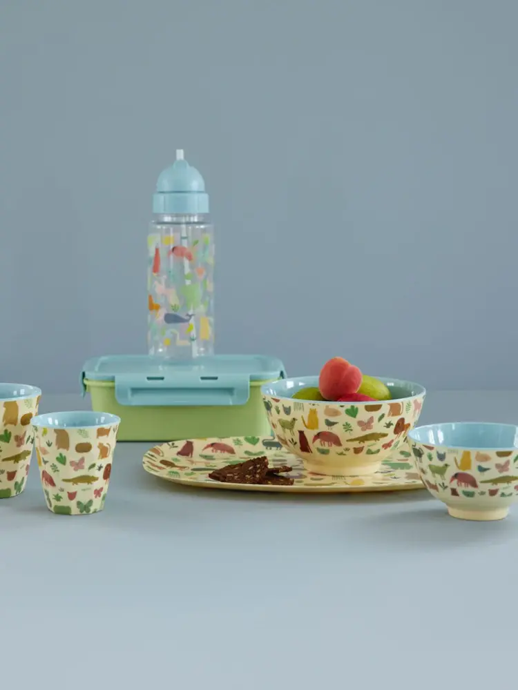 Rice Melamine Kom - Medium - Sweet Jungle Blauw