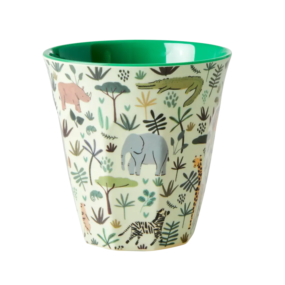 Rice Melamine Beker set van 6 Funky Prints Blue Rice Melamine Beker set van 6 Funky Prints Blue