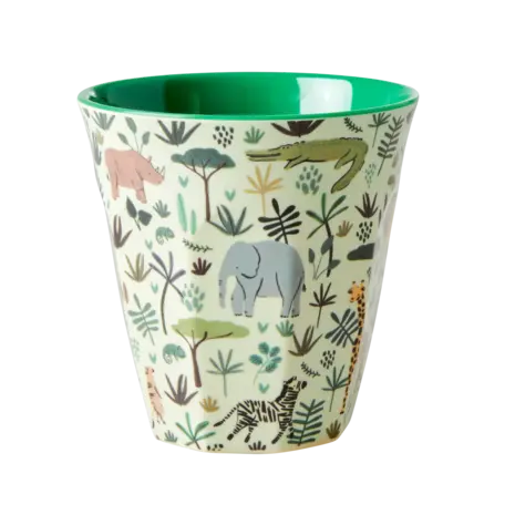 Rice Melamine Beker set van 6 Funky Prints Blue Rice Melamine Beker set van 6 Funky Prints Blue