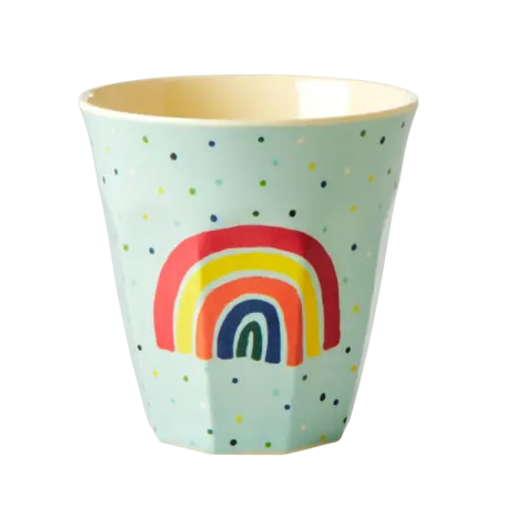 Rice Melamine Beker set van 6 Funky Prints Blue Rice Melamine Beker set van 6 Funky Prints Blue