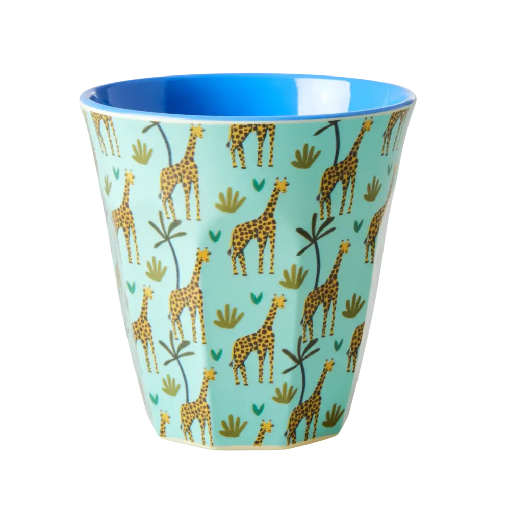 Rice Melamine Beker set van 6 Funky Prints Blue Rice Melamine Beker set van 6 Funky Prints Blue