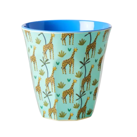 Rice Melamine Beker set van 6 Funky Prints Blue Rice Melamine Beker set van 6 Funky Prints Blue