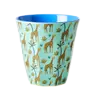 Rice Melamine Beker set van 6 Funky Prints Blue Rice Melamine Beker set van 6 Funky Prints Blue
