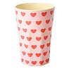 Rice Melamine Beker - Large - Sweet Hearts