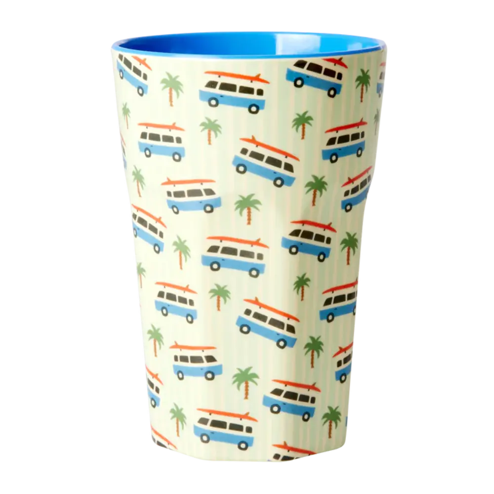 Rice Melamine Beker Cars Blue Large Rice Melamine Beker Cars Blue Large