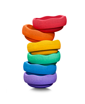 Stapelstein Regenboog Classic 6 stapelstenen Stapelstein Regenboog Classic 6 stapelstenen