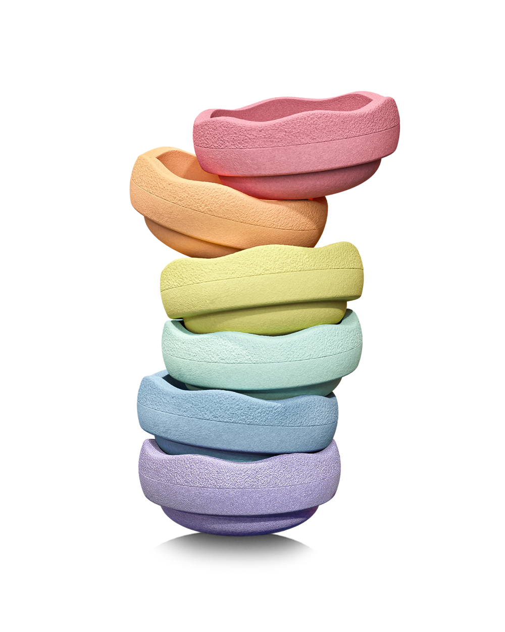 Regenboog Pastel 6 stapelstenen afbeelding