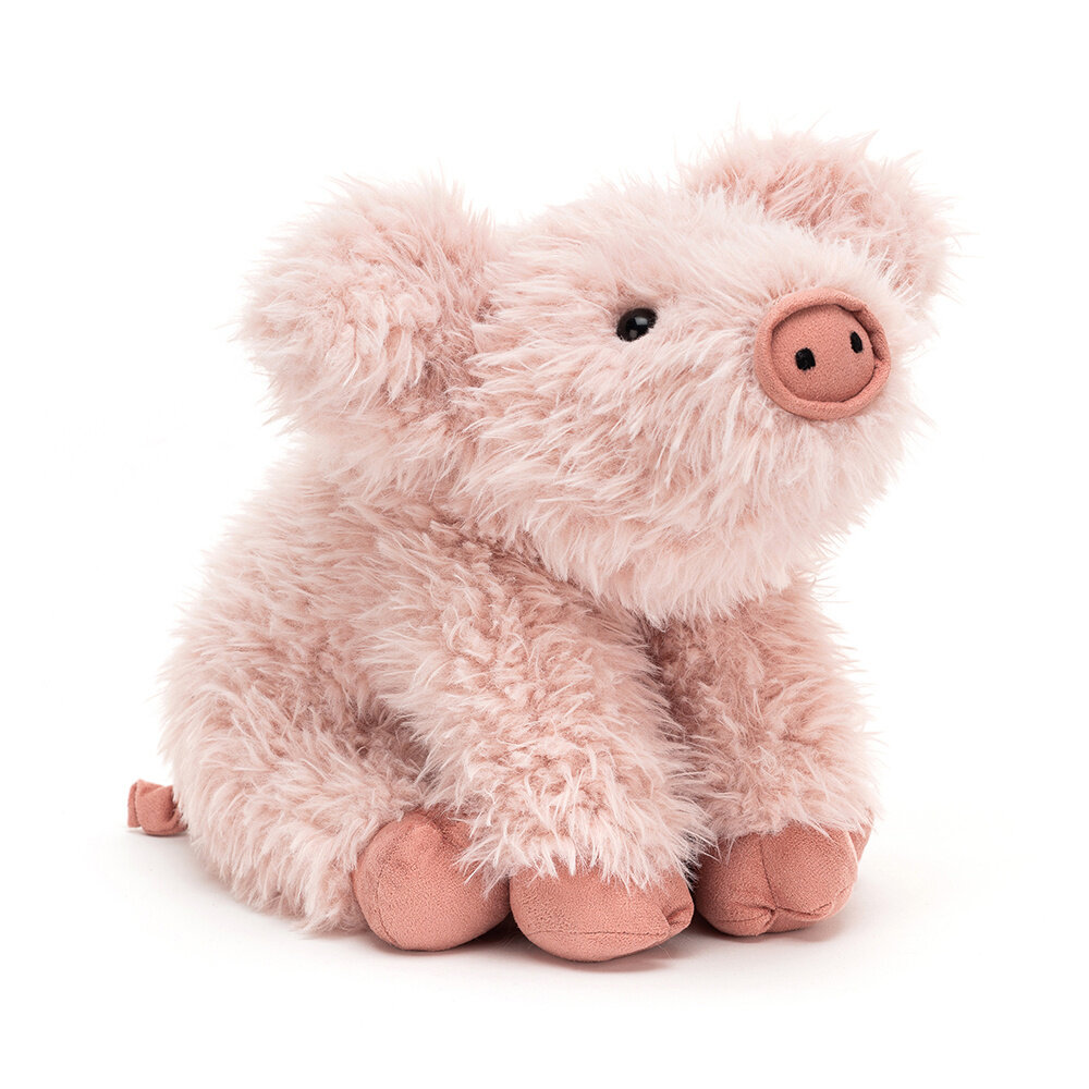 Jellycat Knuffel Varkentje Curvie pig Jellycat Knuffel Varkentje Curvie pig