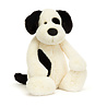 Jellycat Knuffel Bashful Black & Cream Puppy really big Jellycat Knuffel Bashful Black & Cream Puppy really big
