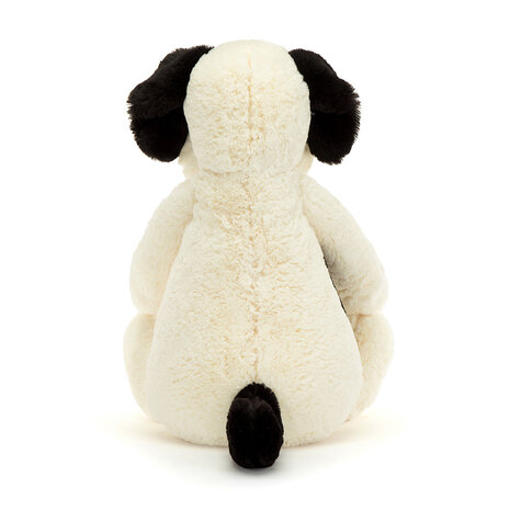 Jellycat Knuffel Bashful Black & Cream Puppy really big Jellycat Knuffel Bashful Black & Cream Puppy really big