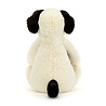 Jellycat Knuffel Bashful Black & Cream Puppy really big Jellycat Knuffel Bashful Black & Cream Puppy really big