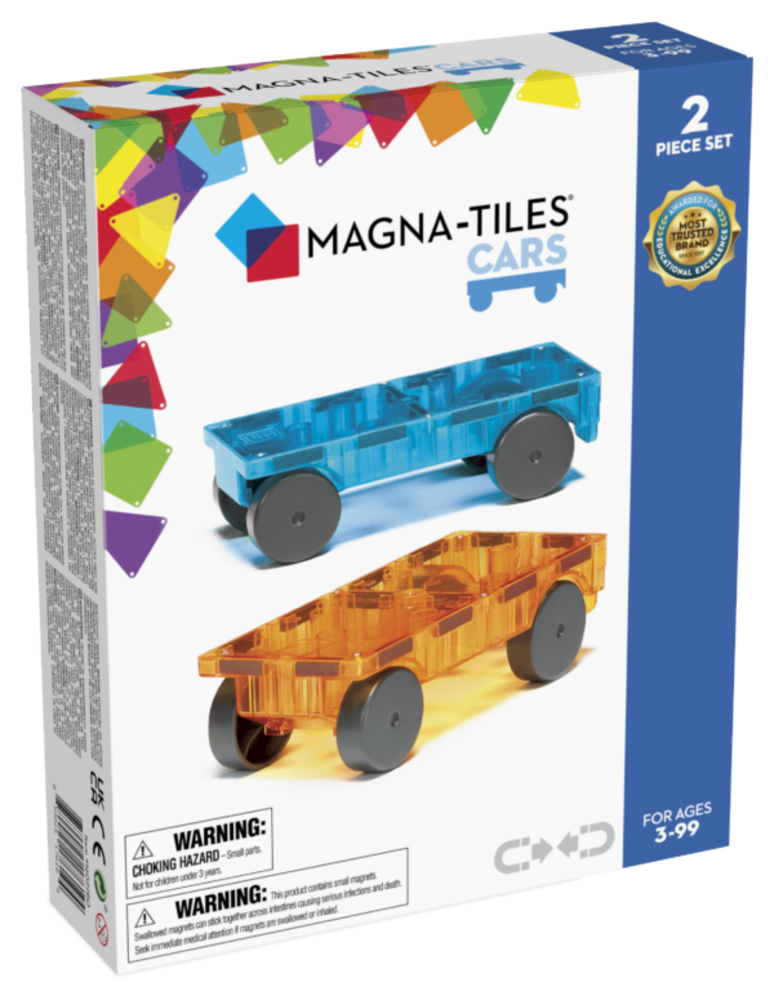 Magna Tiles Uitbreidingsset Cars 2 stuks Blauw en Geel Magna Tiles Uitbreidingsset Cars 2 stuks Blauw en Geel