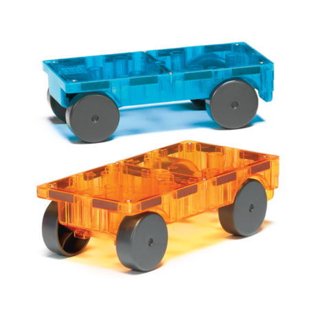 Magna Tiles Uitbreidingsset Cars 2 stuks Blauw en Geel Magna Tiles Uitbreidingsset Cars 2 stuks Blauw en Geel