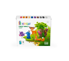 Hey Clay Interactieve Boetseerklei Forest Animals (15 kleuren) Hey Clay Interactieve Boetseerklei Forest Animals (15 kleuren)