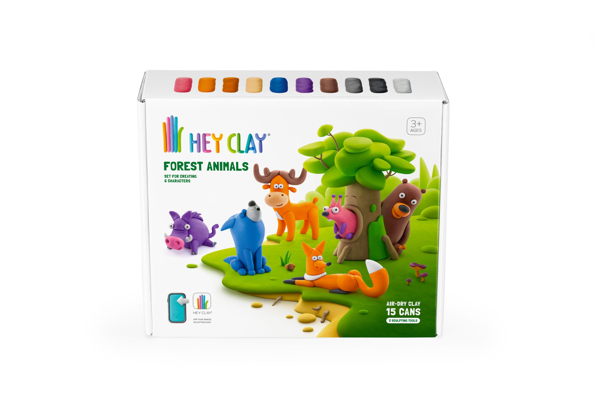 Interactieve Boetseerklei Forest Animals (15 kleuren) afbeelding