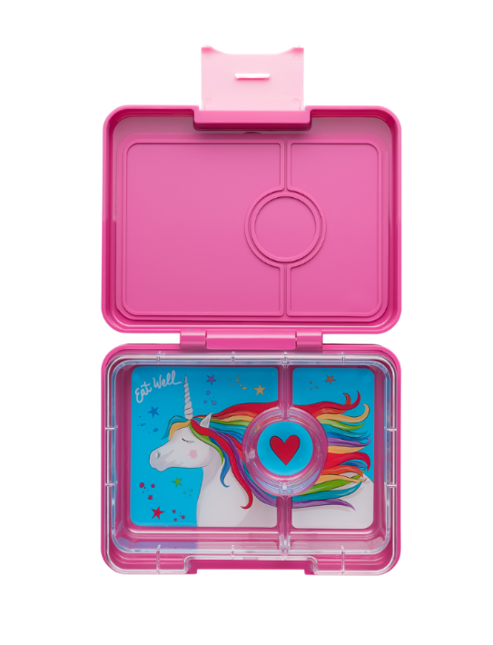 Snack 3 vakken Malibu Purple Magical Unicorn Tray afbeelding