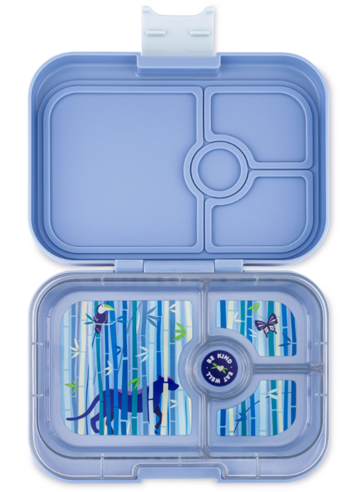 Yumbox Yumbox Panino 4 vakken Hazy Blue Panther Tray