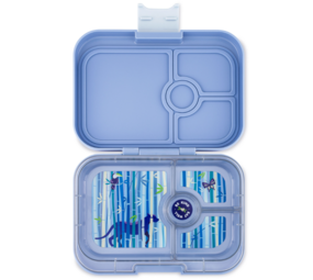 Yumbox Yumbox Panino 4 vakken Hazy Blue Panther Tray Yumbox Yumbox Panino 4 vakken Hazy Blue Panther Tray
