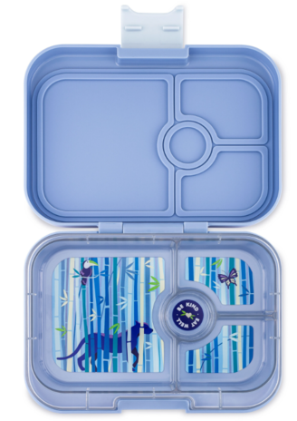 Yumbox Yumbox Panino 4 vakken Hazy Blue Panther Tray