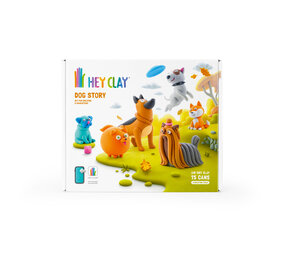 Hey Clay Interactieve Boetseerklei Dog Story (15 kleuren) Hey Clay Interactieve Boetseerklei Dog Story (15 kleuren)