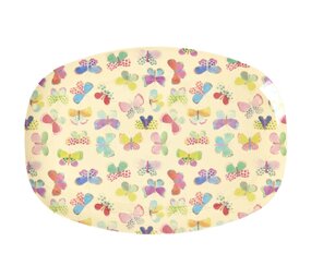 Rice Melamine Ovaal Bord Butterfly Rice Melamine Ovaal Bord Butterfly