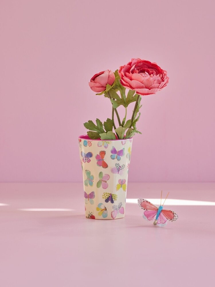Rice Melamine Beker - Large - Butterfly