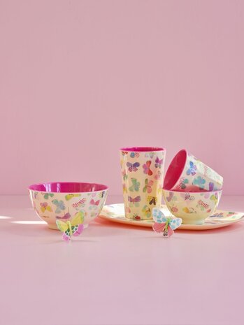 Rice Melamine Beker - Large - Butterfly