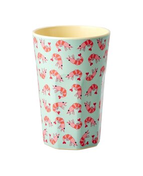 Rice Melamine Beker Shrimp Large Rice Melamine Beker Shrimp Large