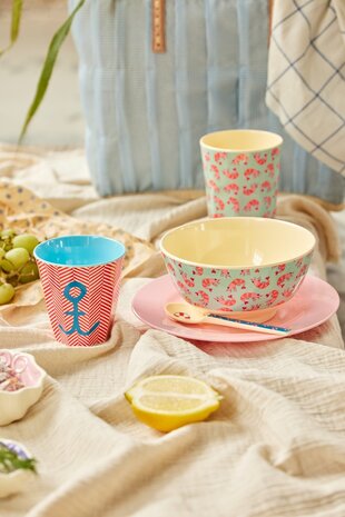 Rice Melamine Beker Shrimp Large Rice Melamine Beker Shrimp Large