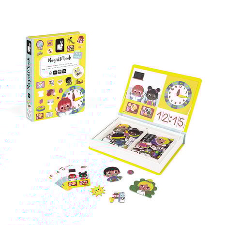 Janod Magnetibook Klok kijken Janod Magnetibook Klok kijken