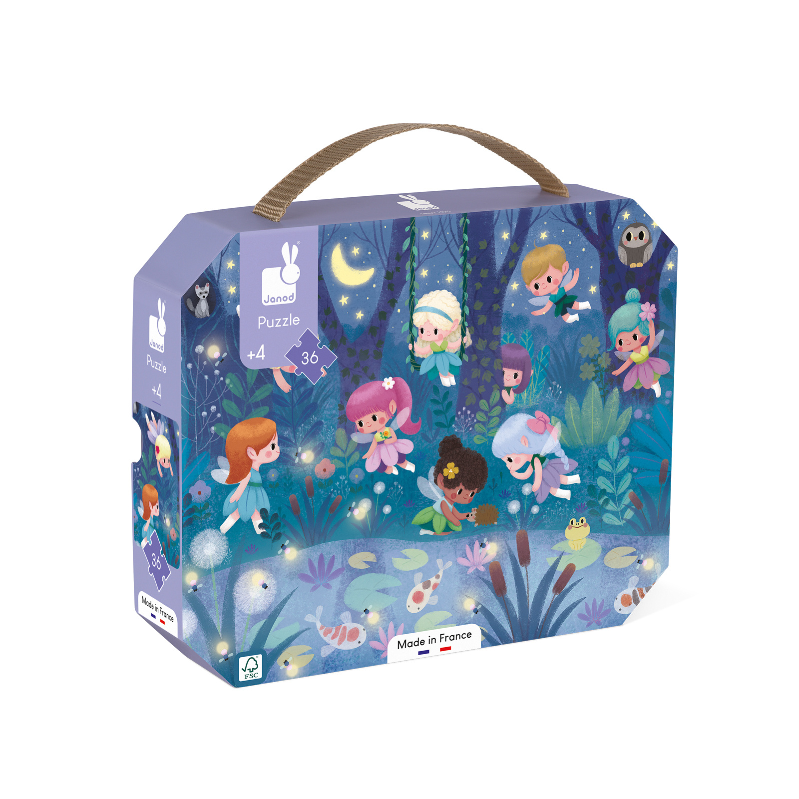 Puzzel Elfjes en Waterlelies afbeelding