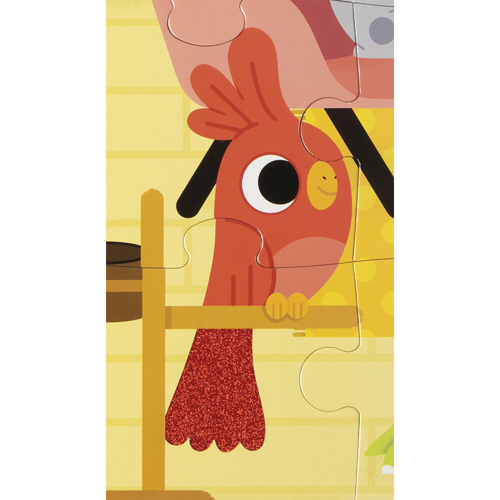 Janod Voelpuzzel Huisdieren 20 stukjes