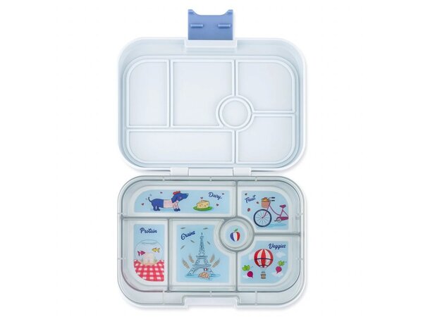 Yumbox Original 6-vakken Hazy Gray Paris Yumbox Original 6-vakken Hazy Gray Paris
