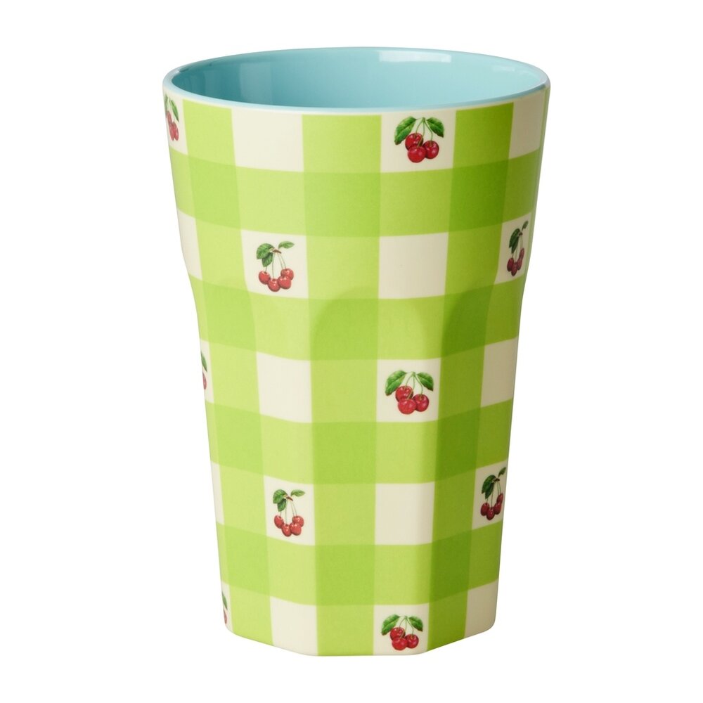 Rice Melamine Beker - Large - Love Therapy Cherry Rice Melamine Beker - Large - Love Therapy Cherry