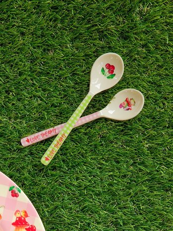 Rice Melamine Theelepel - Love Therapy Rice Melamine Theelepel - Love Therapy