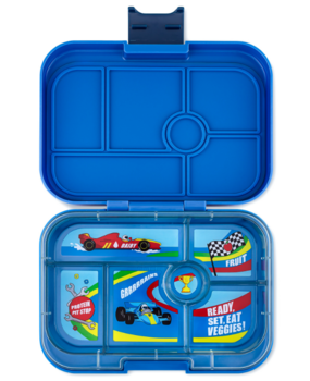 Yumbox Original 6-vakken Surf Blue Race Cars