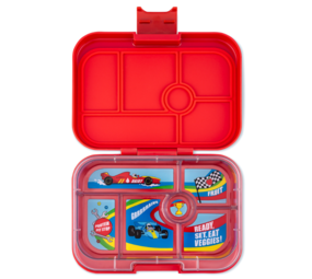 Yumbox Yumbox Original 6-vakken Roar Red Race Cars Yumbox Yumbox Original 6-vakken Roar Red Race Cars