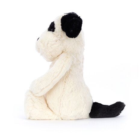 Jellycat Knuffel Bashful Black & Cream Puppy Small Jellycat Knuffel Bashful Black & Cream Puppy Small