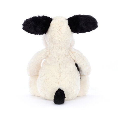 Jellycat Knuffel Bashful Black & Cream Puppy Small Jellycat Knuffel Bashful Black & Cream Puppy Small